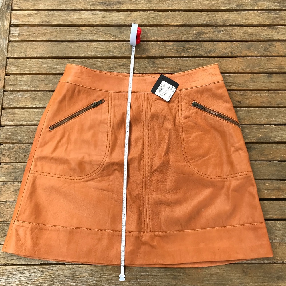 NWT Halogen leather mini skirt. Size 2R